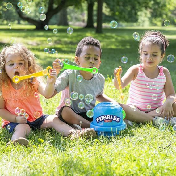 Active Play |  Fubbles No-Spill Big Bubble Bucket With Bubble Solution