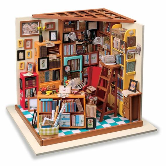 Arts & Crafts |  Diy Miniature Model Kit: Harper’s Library