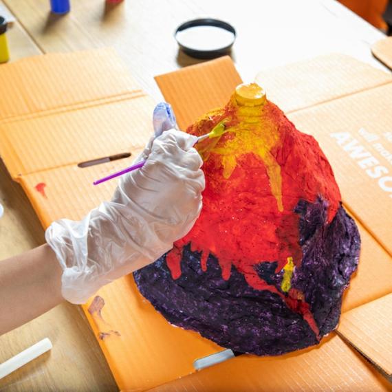 Arts & Crafts |  Surprise Ride – Build & Paint A Volcano Science Kit