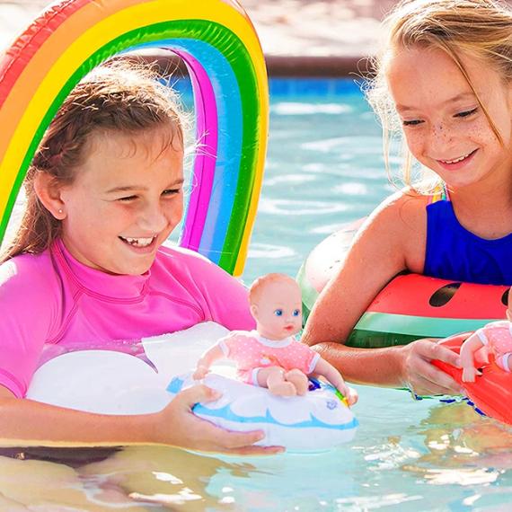 Bath Toys |  Splash Time Baby Tot Rainbow Doll – 8.5 Inch