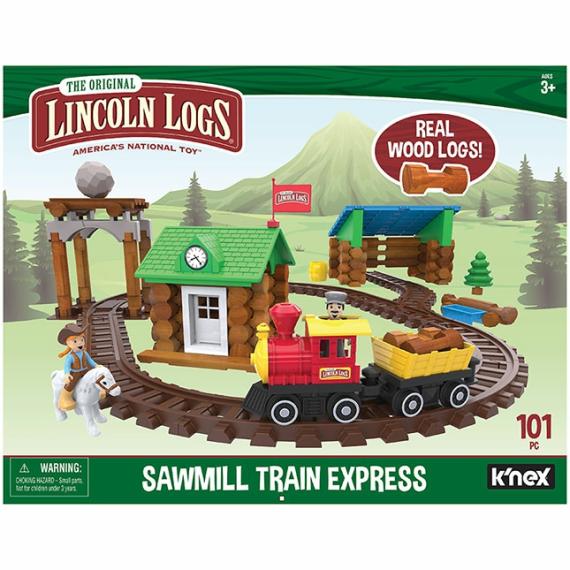 Building & Construction |  Lincoln Logs Sawmill Train Express – 101 Pc