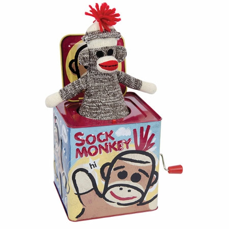 Classic & Retro Toys |  Sock Monkey Jack In The Box