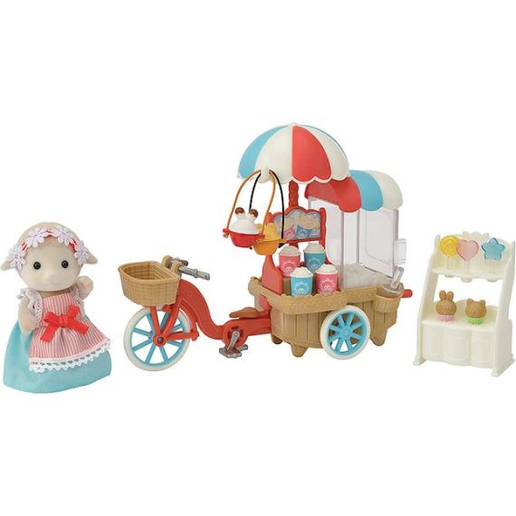 Dolls & Dollhouses |  Calico Critters Popcorn Delivery Trike