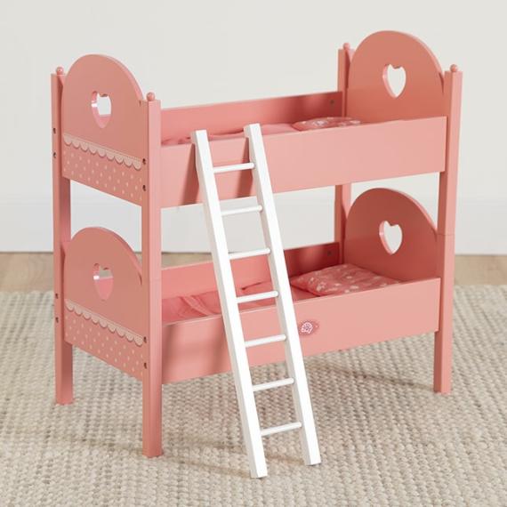 Dolls & Dollhouses |  Emery’s World – Pretend & Play Double Doll Bed