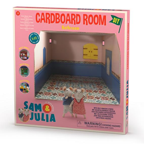 Dolls & Dollhouses |  The Mouse Mansion Cardboard Room – Bathroom