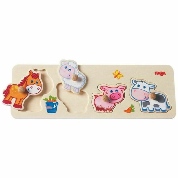 Early Learning Toys |  Clutching Puzzle Baby Farm Animals