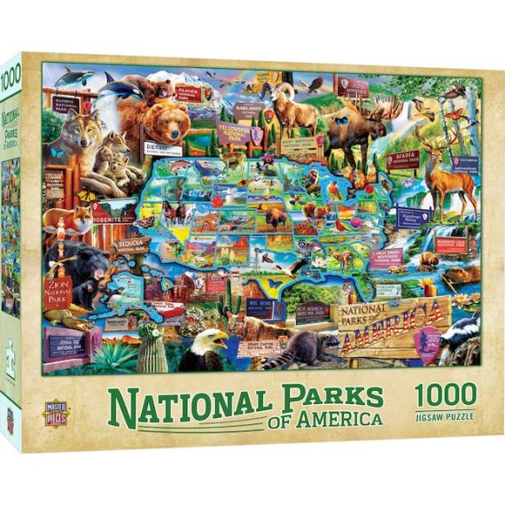 History & Geography |  National Parks Of America 1000Pc Shapes Puzzle