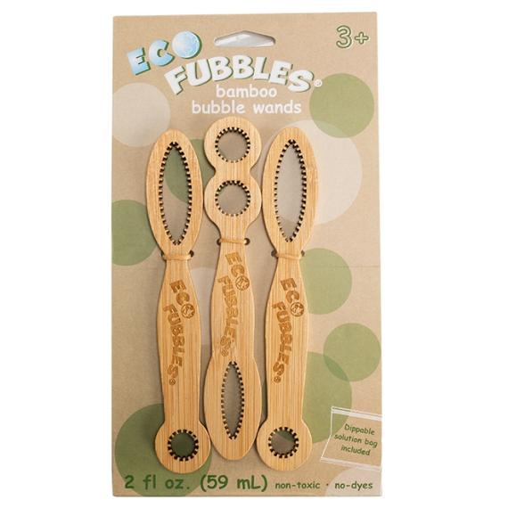 Organic & Green Toys |  Eco Fubbles Bamboo Bubble Wand 3Pk