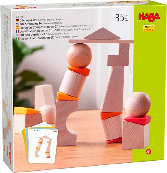 Organic & Green Toys |  Teetering 3D Arranging Blocks