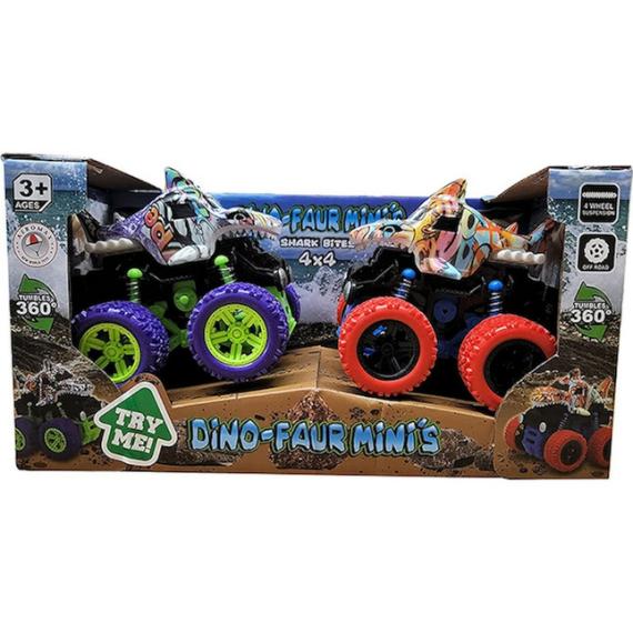 Party Favors & Party Fun |  2 Pk Mini Shark Off Road With 360 Tumble