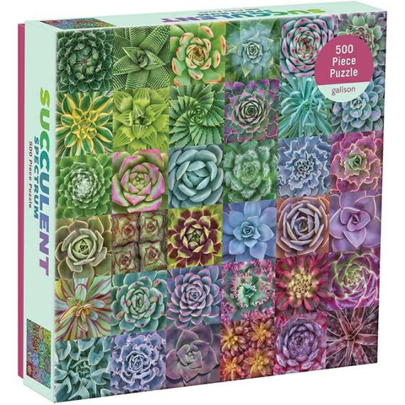 Puzzles |  500 Piece Puzzle – Succulent Spectrum