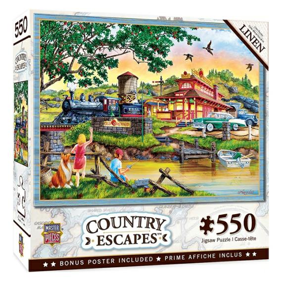 Puzzles |  Apple Express 550 Pc Linen Paper Puzzle