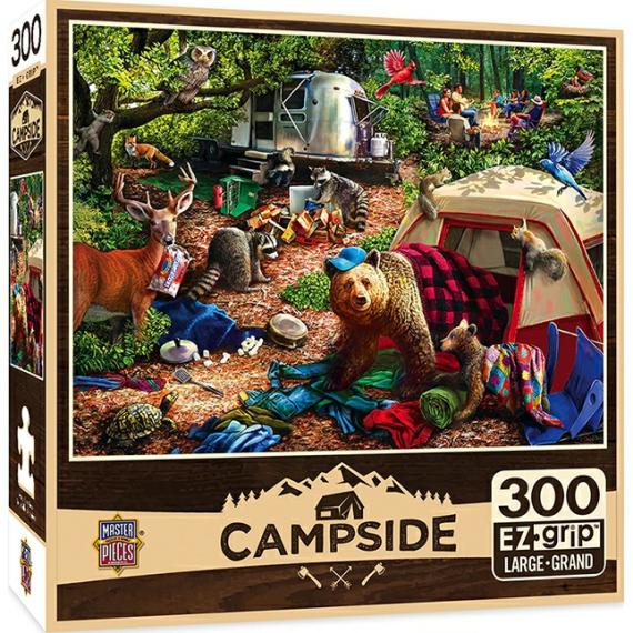 Puzzles |  Campsite Trouble 300 Pc Ez-Grip Puzzle