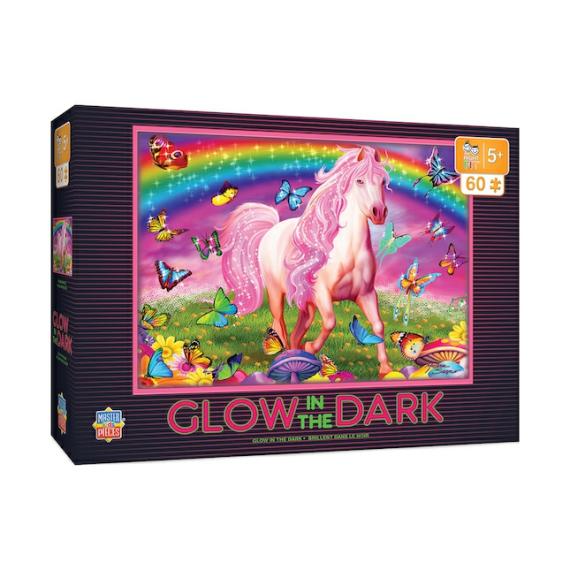 Puzzles |  Glow In The Dark Rainbow World Puzzle