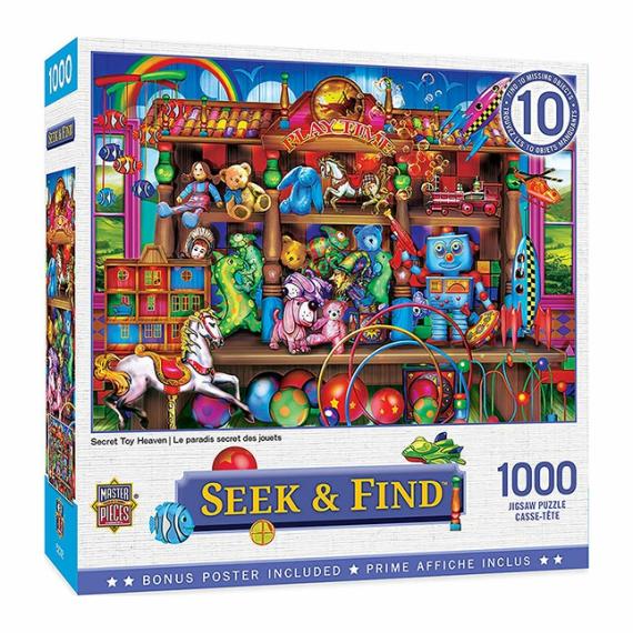 Puzzles |  Secret Toy Heaven Seek & Find 1000Pc Puzzle