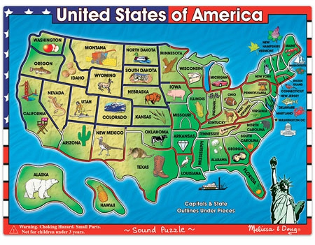 History & Geography |  Usa Map Sound Puzzle