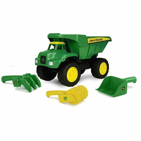 Imaginative Play |  John Deere Preschool 15 Inch Big Scoop Dump Truck With Sand Tools