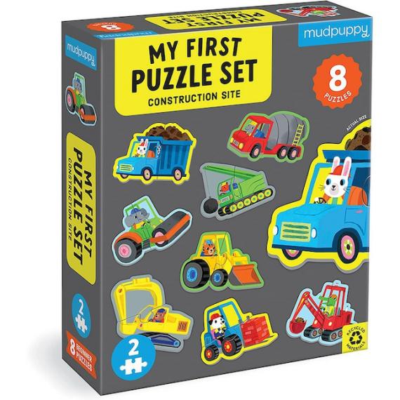 Early Learning Toys |  Construction Site 2 Piece My First Puzzles